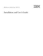 IBM 7379E2U Installation And User Manual preview