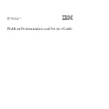 IBM BladeCenter S Problem Determination And Service Manual preview