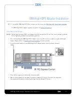 Preview for 10 page of IBM High IOPS Adapter Hardware User'S Manual