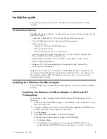 Preview for 9 page of IBM IBM 802.11a/b/g Wireless CardBus Adapter User Manual