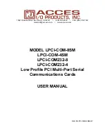 IBM LPCI-COM-4SM User Manual preview