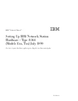 Preview for 1 page of IBM Network Station E Series Setting Up