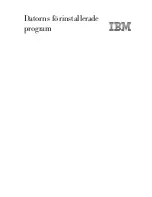 IBM PC 300 Datorns Förinstallerade Program Manual preview