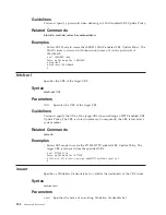 Preview for 234 page of IBM WebSphere XS40 Command Reference Manual