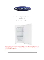 Iceking ICE-RZ110W.E Installation And Operating Instructions Manual preview