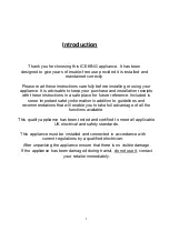 Preview for 2 page of Iceking IK60185AP Installation And Operating Instructions Manual