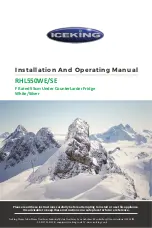 Preview for 1 page of Iceking RHL550WE Installation And Operating Manual