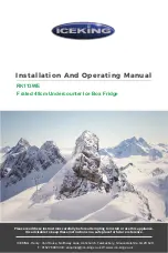 Iceking RK113WE Installation And Operating Manual preview