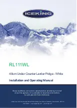 Preview for 1 page of Iceking RL111WL Installation And Operating Manual