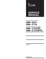 Preview for 1 page of Icom HM-169 Service Manual