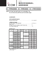 Preview for 2 page of Icom iC-FR5000 Service  Manual Addendum