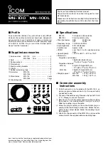 Icom MN-100 Instructions preview