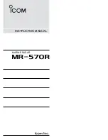 Preview for 3 page of Icom MR-570R Operating Manual