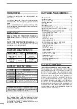 Preview for 2 page of Icom MXR-5000R Instruction Manual