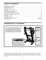 Preview for 2 page of ICON Health & Fitness NTL19117.1 User Manual