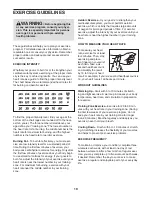 Preview for 19 page of ICON Health & Fitness NTRW59146.0 User Manual