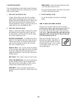 Preview for 25 page of ICON Health & Fitness Pro-Form Power 525i User Manual