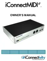 Preview for 1 page of iConnectivity iConnectMIDI4+ Owner'S Manual