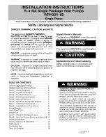 ICP WPH324 Installation Instructions Manual preview