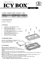 Preview for 3 page of Icy Box IB-276U3 Manual