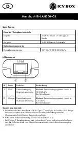 Preview for 12 page of Icy Box IB-LAN300-C3 Manual