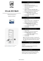 Preview for 1 page of ID Lock 202 MULTI User Manual