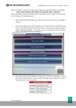 Preview for 112 page of ID Technology ClearMark Installation Operation User Manual