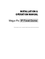 Preview for 1 page of ID View Mega-Pix Installation & Operation Manual