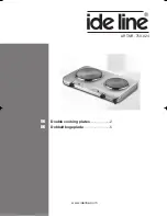 Ide Line Double Cooking Plates 750-024 Product Manual preview