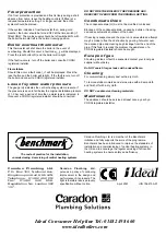 Preview for 56 page of Ideal Boilers icos system m3080 Installation And Servicing