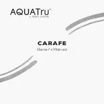 Ideal Living AquaTru Carafe Owner'S Manual preview