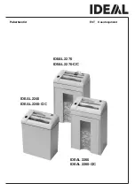 Preview for 81 page of IDEAL 2240 Manual