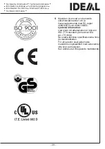 Preview for 29 page of IDEAL 2360-60 CC Operating Instructions Manual