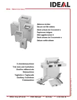 Preview for 28 page of IDEAL 2603 cross/cut Operating Instructions Manual