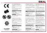 Preview for 11 page of IDEAL 4002-Cross/Cut Operating Instructions Manual