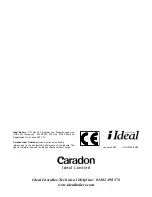 Preview for 4 page of IDEAL Concord CXA 40 User Manual