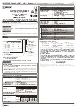 Preview for 1 page of IDEC HS1L Series Instruction Sheet