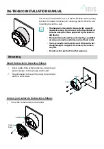 Preview for 1 page of Idis DA-TM4200 Installation Manual