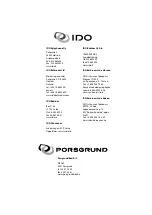 Preview for 8 page of iDo Porsgrund Renova Plus 94331-21-201 Operating And Maintenance Instructions Manual