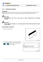 Preview for 43 page of IEMCA MASTER 880 MP-E Manual For Use And Maintenance