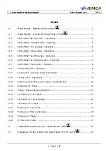 Preview for 103 page of IEMCA SIR52 MS52 P Manual For Use And Maintenance