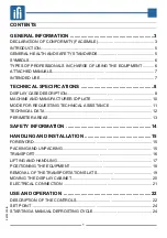 Preview for 3 page of ifi Jolly Gelato 1179 Use And Maintenance Manual