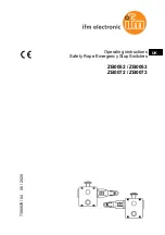 Preview for 1 page of IFM Electronic ZB0052 Operating Instructions Manual