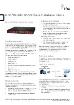 Preview for 1 page of ifs NS3702-24P-4S-V3 Quick Installation Manual