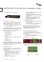 ifs NS4750-24S-4T-4X-V2 Quick Installation Manual preview