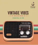 iGear VINTAGE VIBES iG-1112 Manual preview