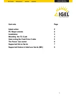 Preview for 2 page of Igel Igel TC 32 LX CF Installation Manual