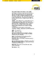 Preview for 9 page of Igel Igel TC 32 LX CF Installation Manual