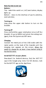 Preview for 43 page of Iget FIT F85 Quick Start Manual