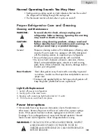 Preview for 12 page of Igloo FR832I User Manual